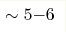 \sim5{-}6