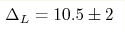 \Delta_L\hm = 10.5\pm 2