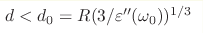 d <d_0= R(3/\varepsilon