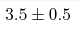 3.5\pm 0.5