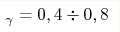 _\gamma = 0,4 \div 0,8