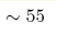 \sim55 