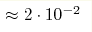\approx2\cdot10^{-2}