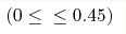 (0\leq  \hm\leq 0.45)