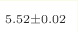 _{5.52 \pm 
0.02}
