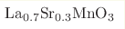 \mathrm{La}_{0.7}\mathrm{Sr}_{0.3}\mathrm{MnO}_{3}