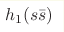 h_1(s\bar{s})