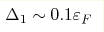 \Delta_1\sim 0.1\varepsilon_F