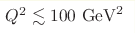 Q^{2}\lesssim100 \mathrm{GeV}^{2}