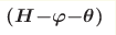 \boldsymbol{(H{-}\varphi{-}\theta)}