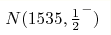 N(1535,{\textstyle{\frac{1}{2}}}^-)