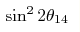 \sin^22\theta_{14}