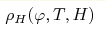 \rho _H(\varphi ,T,H)