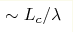 \sim L_c/\lambda