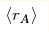 \langle r_{\text{A}}\rangle