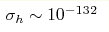 \sigma_h\sim10^{-13} {\rm }^2