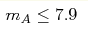 m_A\le7.9
