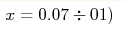 x=0.07\div01)